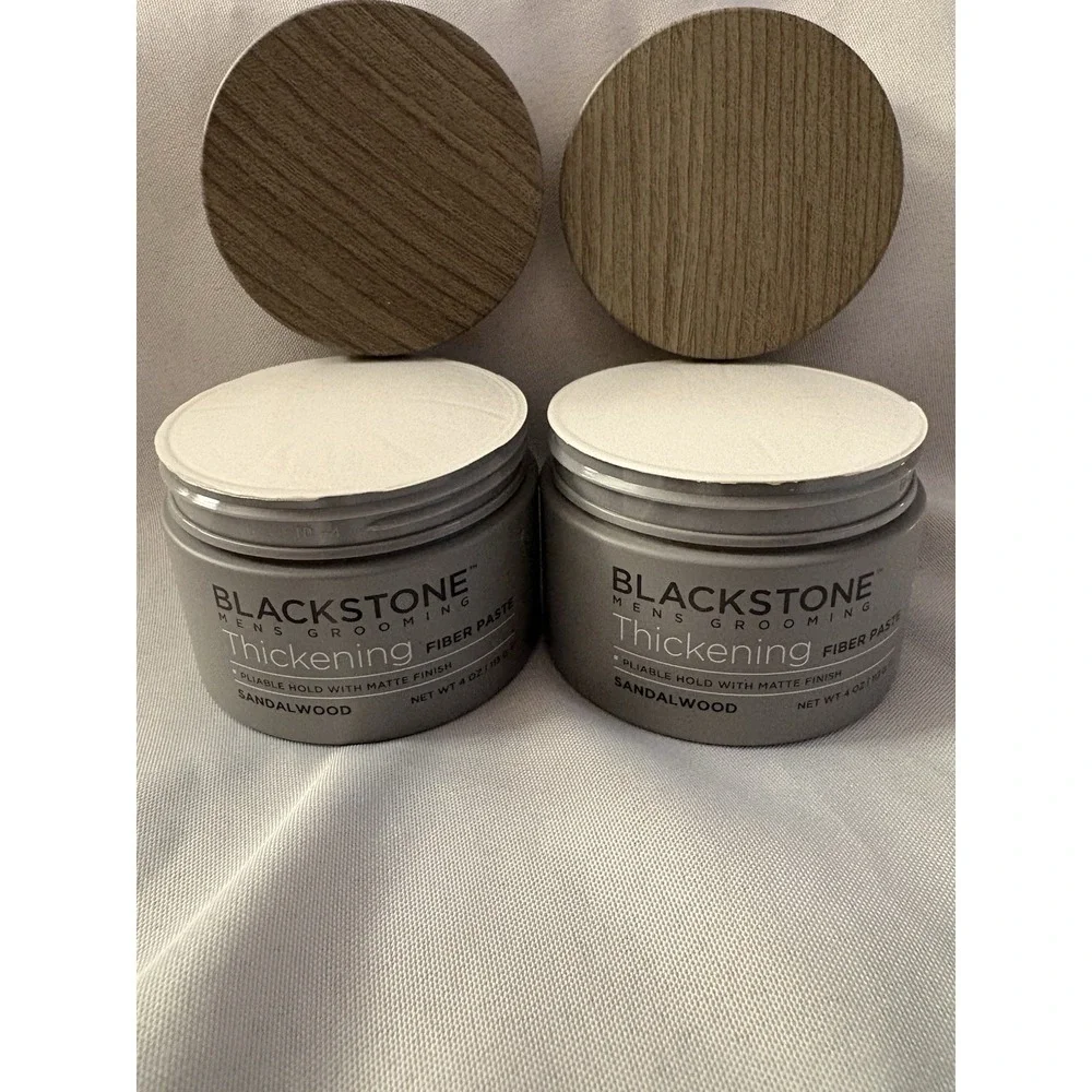 NEW Blackstone Grooming Thickening Fiber Paste Sandalwood 4oz each 113g 2 Pack